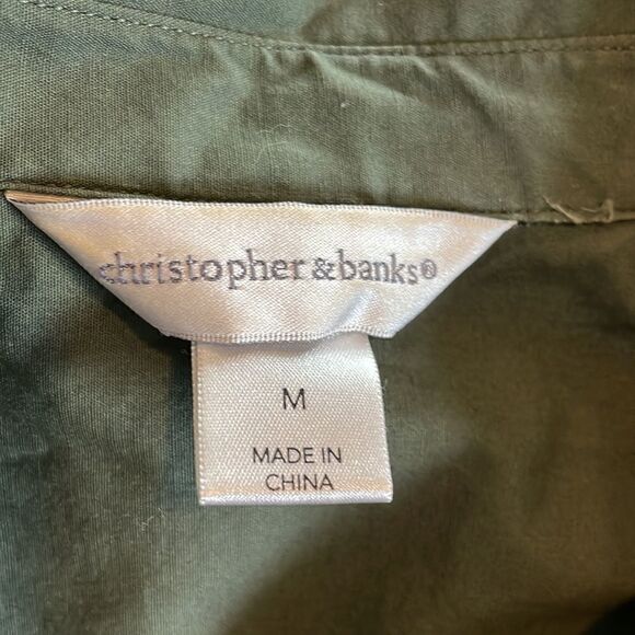Christopher & Banks Button Down Shirt Size M EUC - Picture 7 of 8